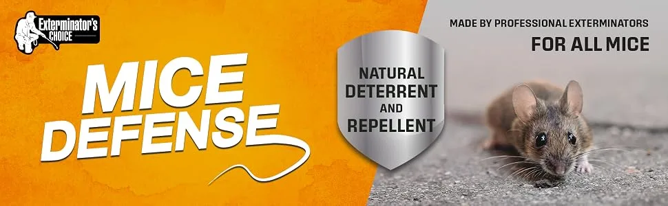 Exterminators Choice Mice Defense | 32 Ounce | Mice Repellent | Easy Pest Control for Mice | Uses Peppermint Oil to Keep Them Away - Mice, rat, mouse, repellent, deterrent, Spray, kill, defense