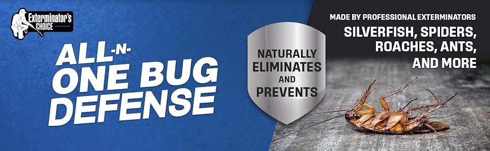 Exterminators Choice All N One Bug Defense | 1 Gallon | Non-Toxic Insect Repellent | Quick and Easy Pest Control to Keep Bugs Away 1 Gallon (128 Ounce) - spray oil repellent bug peppermint essential indoor natural control outdoor insect