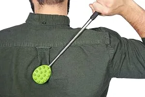 Extendable Cactus Back Scratcher, ABS Plastic, Relieves Itching on Back, Neck, Head, Beard, and Body, 16 Spikes per Side, 8.5 Inches Compact to 24.5 Inches Extended (Blue) Light Blue - product information 4