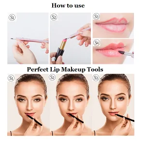 Exquisite Professional Lip Brush Applicators-Retractable Lipstick Brushes- Lipstick Gloss Makeup Brush Tool For Women and Girls (Pink) - product information 5