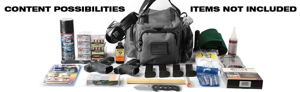 Exos Range Bag, Free Subdued USA Flag Patch Included Black - product information 4