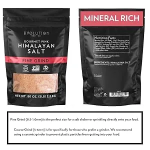 Evolution Salt Gourmet Pink Himalayan Fine Grind, 5 lb 5 Pound (Pack of 1) - product information 3