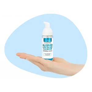 EverSmile AlignerFresh Original Clean - AlignerFresh Cleaning Foam for Invisalign, ClearCorrect, Essix, Hawley Trays/Aligners. Cleans, Kills Bacteria, Whitens Teeth & Fights Bad Breath - original clean bean