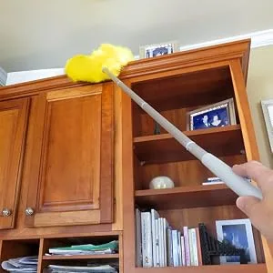 Evelots Ceiling Fan Duster-Both Sides-Static Microfiber Brush-Up To 9 Feet Reach - product information 12