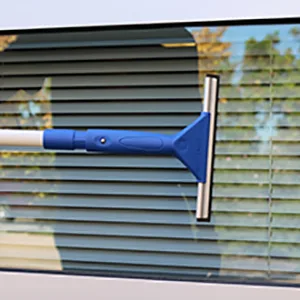 Ettore-17008 8-Inch All Purpose Window Squeegee with Lifetime Silicone Rubber Blade, Blue - 17008