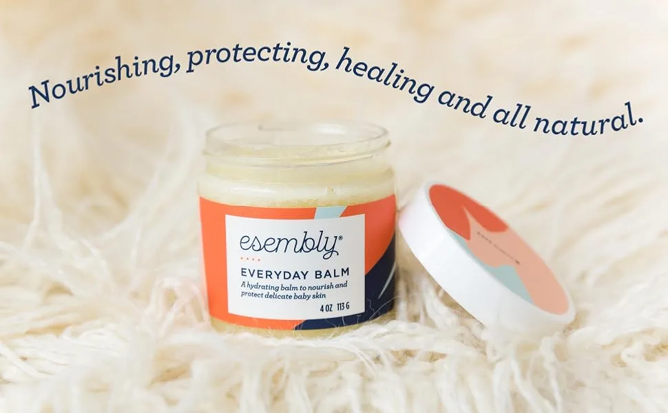 Esembly Rash Relief Cream, Organic and Cloth Friendly Zinc Oxide Barrier Cream, Soothes and Heals Diaper Rash, Natural Aid for Baby Bottom Discomfort, 3oz - cradle cap treatment