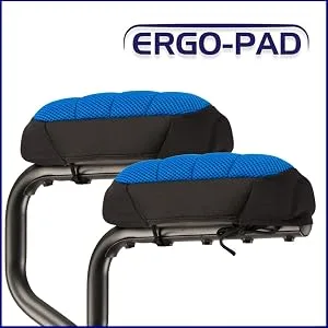 ErgoPAD- Soft Ergonomic Double-layer Foam Padding for Walking Arm Crutches - Universal Underarm Double Padded Forearm Handle Crutch Pillow Covers with Lateral Cushioned Support (2 unit pack-Universal) - product information 3