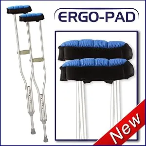 ErgoPAD- Soft Ergonomic Double-layer Foam Padding for Walking Arm Crutches - Universal Underarm Double Padded Forearm Handle Crutch Pillow Covers with Lateral Cushioned Support (2 unit pack-Universal) - product information 4