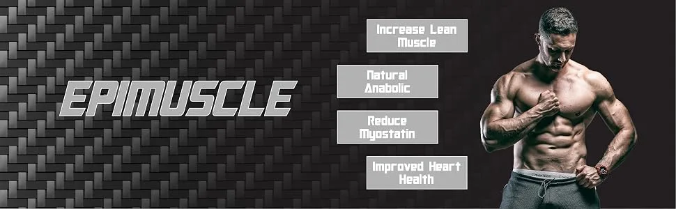 Enhanced Athlete Epimuscle - Natural Anabolic, Increase Lean Mass, Reduce Myostatin, 250mg Pure Epicatechin/ 60 Capsules - epmiscule