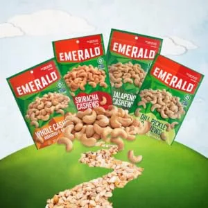 Emerald Nuts Glazed Pecans, 5 Oz - whole cashews, dill pickle nuts, cashews, jalapeno nuts