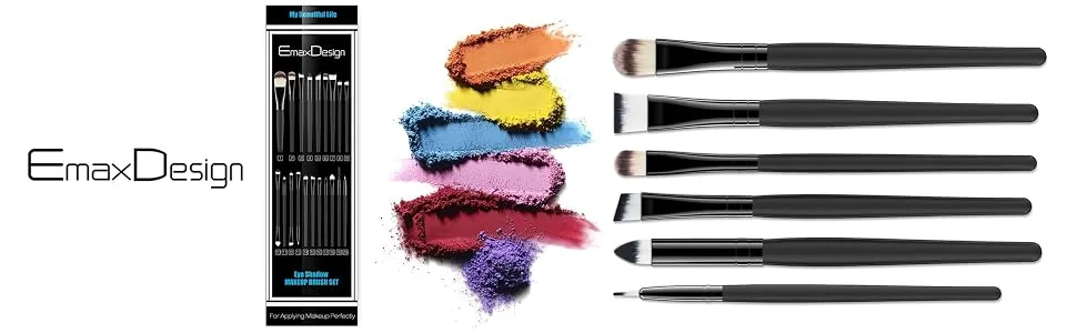 EmaxDesign 20 Pieces Makeup Brush Set Professional Face Eye Shadow Eyeliner Foundation Blush Lip Makeup Brushes Powder Liquid Cream Cosmetics Blending Brush Tool - EmaxDesign 20 Pieces Makeup Brush Set Professional Face Eye Shadow Eyeline Brushes