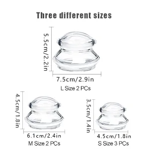 ELERA Silicone Cupping Theraphy Set, Professionally Chinese Massage Cups for Cupping Therapy and Cellulite Reduction (7 Cups) - product information 5