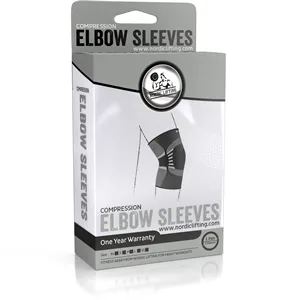 Elbow Compression Sleeves (1 Pair) - Support for Tendonitis Prevention & Recovery (Large) - product information 6