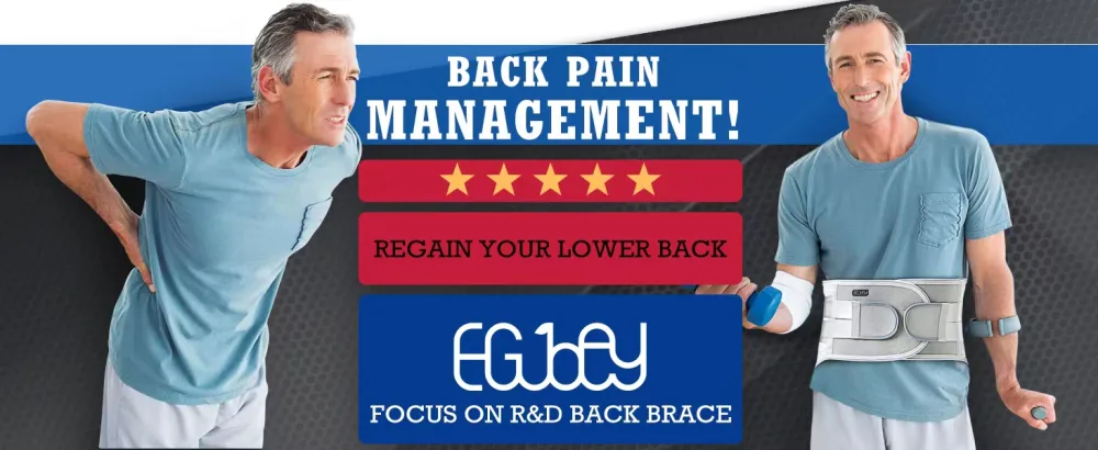 EGjoey Back Brace for Lower Back Pain Relief - Back Support Belt for Women & Men, Lower Back Brace for Herniated Disc, Sciatica. Removable Stays for Lower Back Support with 2 Different Hardness Sets (Medium, Ivory) Grey Me - EGjoey Back Brace