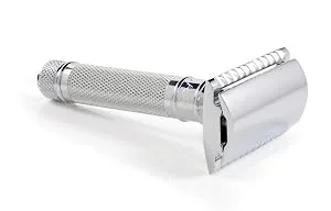 Edwin Jagger Double Edge Safety Razor, Knurled, Short Handle, 5 blades - product information 3