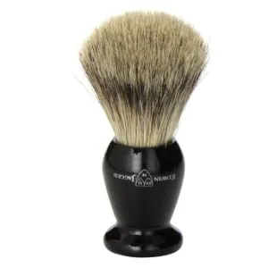 Edwin Jagger Best Badger Shaving Brush with Drip Stand, Imitation Ebony, Medium, Black - product information 3