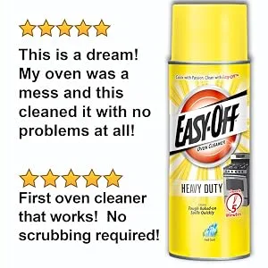 Easy-Off Heavy Duty Oven Cleaner, Regular Scent 14.5 oz Can - product information 13