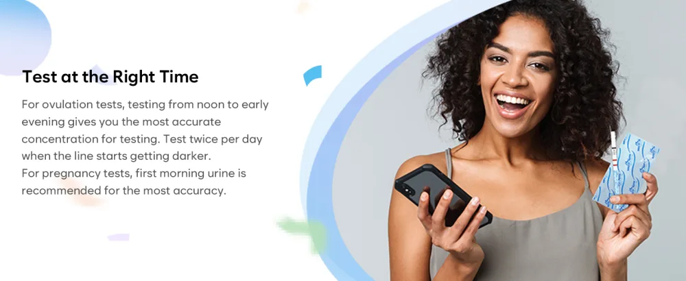 Easy@Home Ovulation Test Strips, 100 Pack Fertility Tests, Ovulation Predictor Kit, FSA Eligible, Powered by Premom Ovulation Predictor iOS and Android App, 100LH+100 Urine Cups - ovulation kits