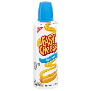 Easy Cheese American Cheese Snack, 12 - 8 oz Cans - image