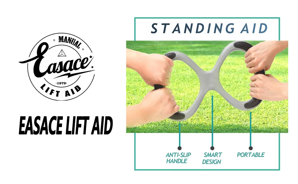 EASACE 14" Lift Assists Standing Aid with No-Slip Stronger Grip Handles, Portable for Disable and Elderly,Caregivers and Senior - Standing Aid