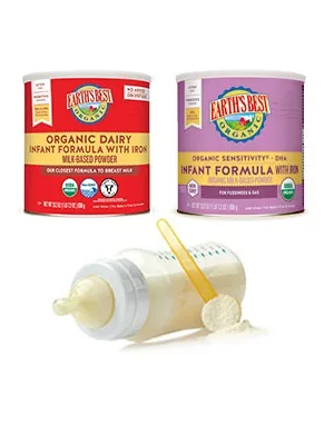 Earth's Best Organic Low Lactose Sensitivity Infant Formula with Iron, Milk-Based Powder, 32oz. - dairy;infant;formula