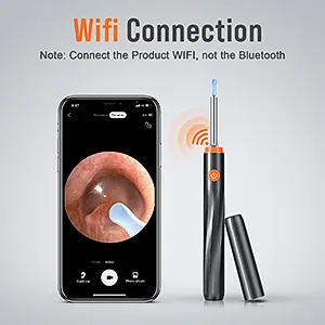 Ear Cleaner with Camera, Ear Wax Removal with 8 Pcs Ear Set, Ear Cleaning Kit with 6 Ear Spoon, Earwax Removal Tool with Light,Otoscope for iPad, iPhone, Android Phones - product information 4