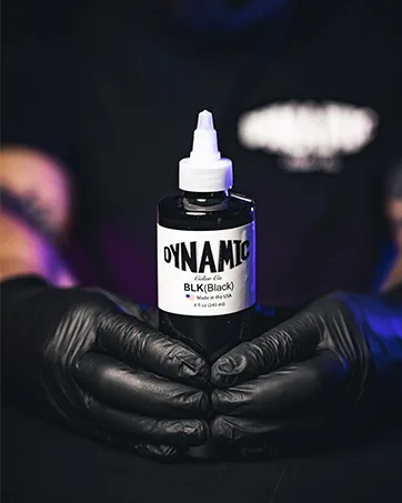 Dynamic Black Ink 8oz Bottle - black dynamic color