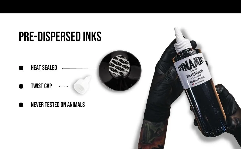 Dynamic Black Ink 8oz Bottle - Black Ink 8oz