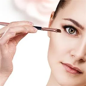 Duo Eyebrow Brush, Spoolie Brush and Angled Brow Brush Eyelash Brush for Eye Makeup. (5pcs, Black) - Angled Brow Brush Eyelash Brush for Eyebrow Makeup.