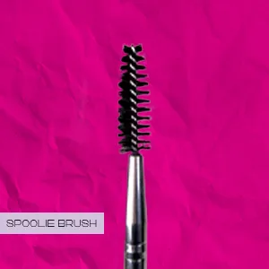 Duo Eyebrow Brush by Keshima - Premium Quality Angled Eye Brow Brush and Spoolie Brush - spoolie brush , peines , peine cejas , cepillos pestañas