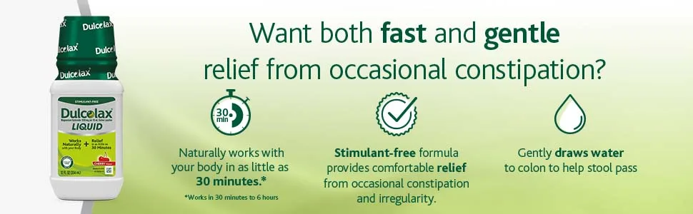 Dulcolax Fast Relief Medicated Laxative Suppositories, Bisacodyl, 10 mg, 28 Count 28 Count (Pack of 1) - Dulcolax liquid laxative is fast, gentle and works naturally with your body.