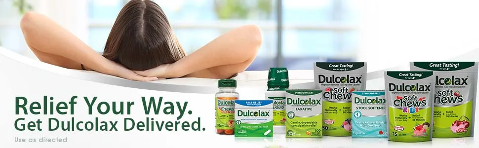 Dulcolax Chewy Fruit Bites, Saline Laxative, Assorted Fruit (30ct) Cramp-Free Constipation Relief - Stool softener for constipation, hemorrhoids, bloating and gas
