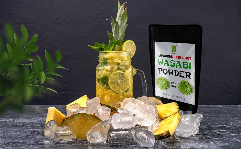Dualspices Japanese Wasabi Powder 3.2 Oz (90 Grams) Extra Hot - No Fillers - 100% Pure - wasabi making