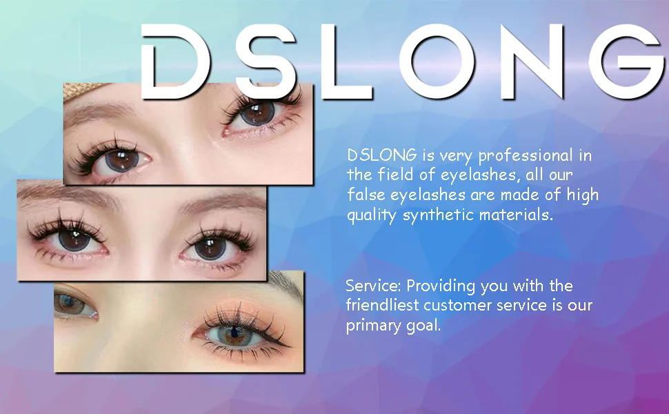 DSLONG Manga Lash Individual Lashes Cluster Lashes Natural Look Lash Extension Kit 3D Cosplay Eyelash Cluster Extensions Reusable (A02) - DSLONG1