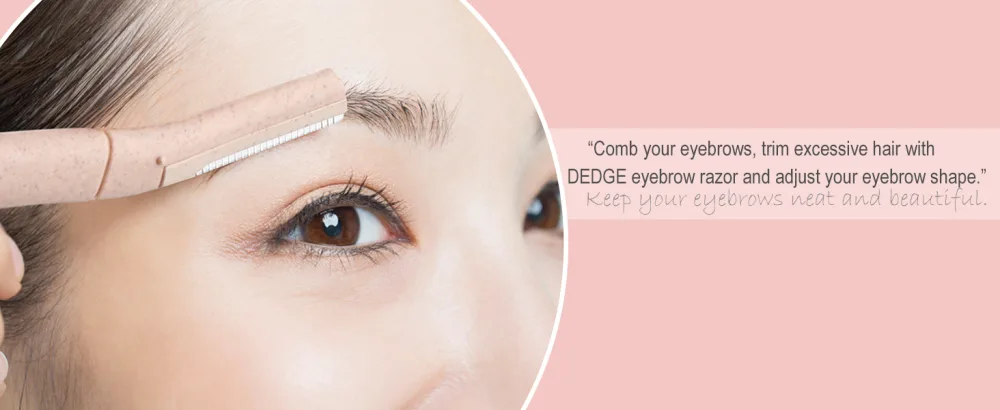 Dedge Eyebrow Razor Multipurpose Dermaplane Facial Razor for Exfoliation Eyebrow Shaper Includes Blade Cover 1 Pack of 9 - Multi-purpose razor