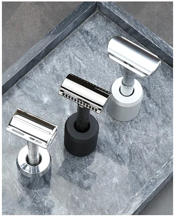 Dedge Eyebrow Razor Multipurpose Dermaplane Facial Razor for Exfoliation Eyebrow Shaper Includes Blade Cover 1 Pack of 9 - razor stand