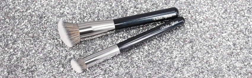 Vela.Yue Foundation Concealer Brush 2pcs Makeup Brushes Set for Contouring Blending Buffing Liquid Cream Crease - product information 4