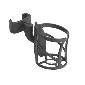Drive Medical Nitro Clip-On Cup Holder for Walker Rollator, 6 x 4 x 3.5 Inch, Black - product information 1
