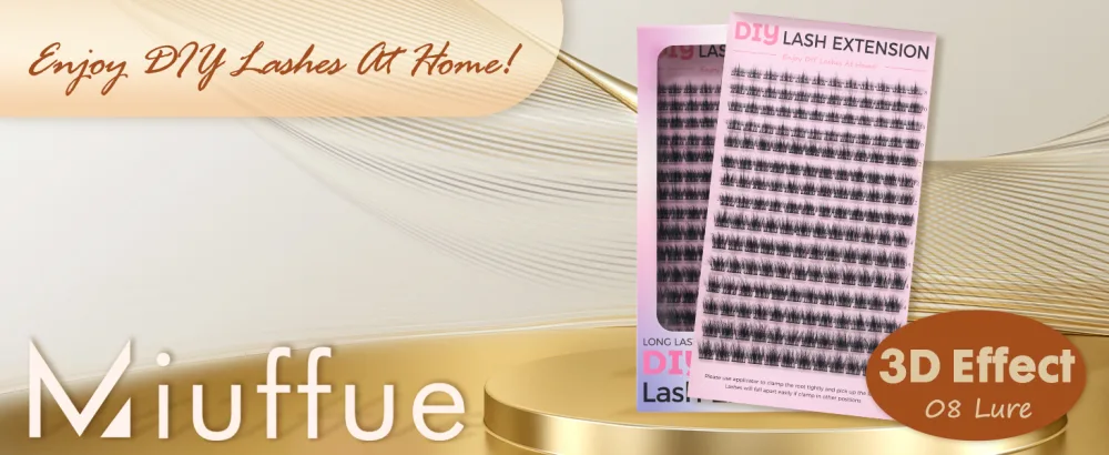 180PCS Cluster Lashes Wispy 3D Effect Fluffy Volume Lash Clusters Eyelash Extensions Multiple Layers Individual Faux Mink False Eyelashes(8-16mm Mixed) - Cluster Lashes