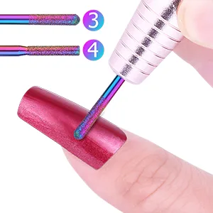 Drill Bits for Nails, Flasoo 12Pcs Nail Drill Bit Set Cuticle Bit for Acrylic Nail Gel Nail, Fine Grits Efile Bits for Electric Manicure Machine Home Salon Use - nail tool bits