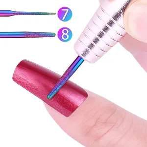Drill Bits for Nails, Flasoo 12Pcs Nail Drill Bit Set Cuticle Bit for Acrylic Nail Gel Nail, Fine Grits Efile Bits for Electric Manicure Machine Home Salon Use - nails drill bit set