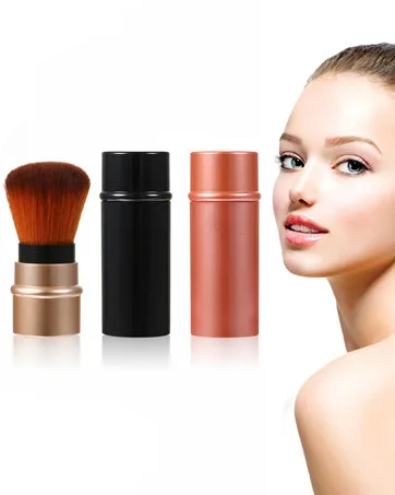 Vtrem 2 Pack Color Removal Sponge Portable Makeup Brush Clean Sponge Box Activated Carbon Dry Cleaning Tool Easily Remove Eye Shadow or Blush Color from Makeup Brushes - Retractable Kabuki Makeup Brushes