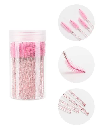 300 Pcs Nail Swatch Sticks with Number Stickers for Color Display Clear Square-shaped Nail Polish Sample Swatches with Ring Clear Square Shaped - Mascara Wands