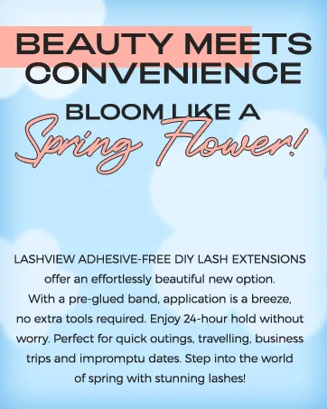 LASHVIEW Self Adhesive Eyelashes D Curl Press On Lash Clusters Kit Pre Glued Eyelash Clusters with Applicator No Glue No Remover Needed DIY Lash Extension Kit 10-16mm (N06 78Pcs) - LASHVIEW