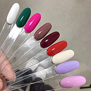 Medium Oval Nail Art Practice Tips BORNBYME 100pcs Clear Nail Polish Swatch Sticks Tips Nail Sample Sticks for Gel Nail Polish Color Display - Gel Nail Polish Color Display