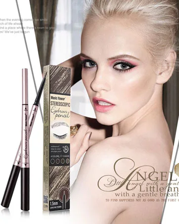 Vtrem 3 PCS Eyeshadow Stick Set Neutral Cream Matte Lying Silkworm Pen Eye Highlighter Eyeliner Crayon Make up Set Shiny Makeup Cosmetics with Brush Head Style2 - Eyebrow Pen