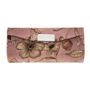 Luxshiny Lipstick Case with Mirror Floral Lipstick Case Lipstick Purse Holder for Purse Travel Makeup (Pink) - product information 25