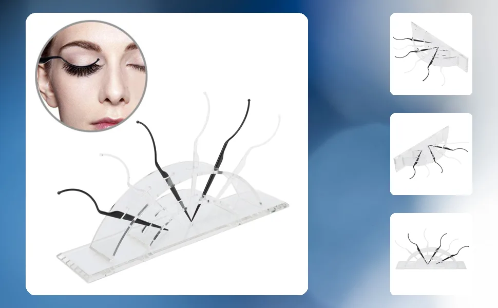6 Pcs False Eyelashes Display Stick Holder Eyelash Display Stick Washable Reusable 3D Lash Try on Sticks Set for Beauty Salons - 1417230034511-1