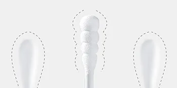 1000pcs Tiny Cotton Buds with Round & Spiral Suitable for Baby Ear Nose Clean Cosmetics Personal Hygiene Round & Spiral 1000pcs - product information 26
