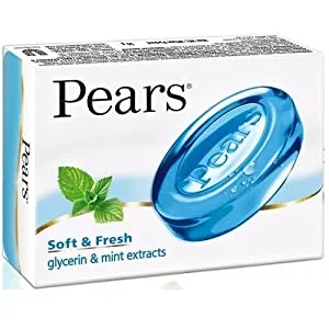 Pears Soft & Fresh Soap - 98% Pure Glycerin & Mint Extracts - 75 g (Pack of 3) - product information 2